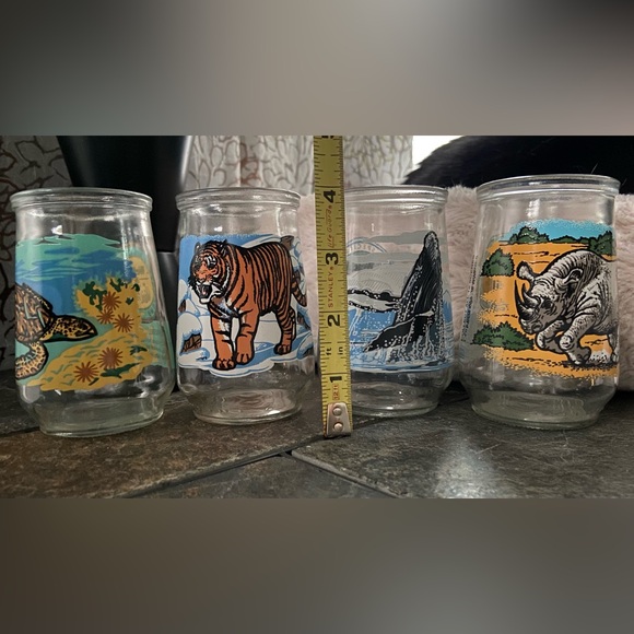 Vintage 90s Welch’s World Wildlife Fund Siberian Tiger Collector Jar #5 - Picture 6 of 8